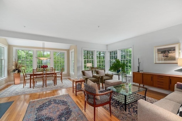 14 Parsons Hill Rd, Wenham, MA 01984 - living area featuring baseboards and light wood-type flooring