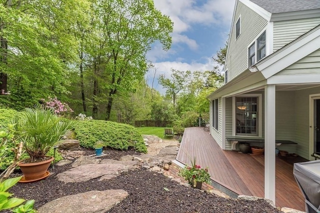 14 Parsons Hill Rd, Wenham, MA 01984 - view of yard featuring a deck