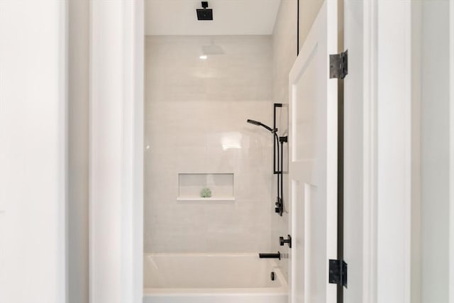 bathroom featuring tub / shower combination