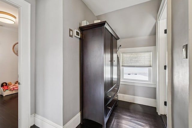 1792 Washington St, Braintree, MA 02184 - hall with dark wood-style floors
