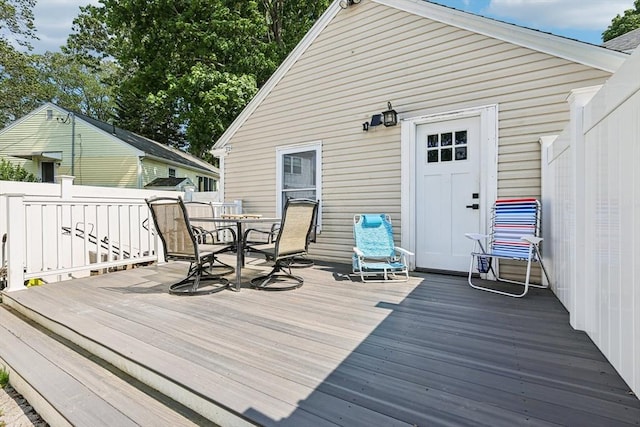 1792 Washington St, Braintree, MA 02184 - wooden terrace featuring outdoor dining space