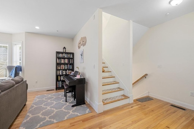6 Comanche Ter Unit 6, Westford, MA 01886 - stairway with wood finished floors and recessed lighting
