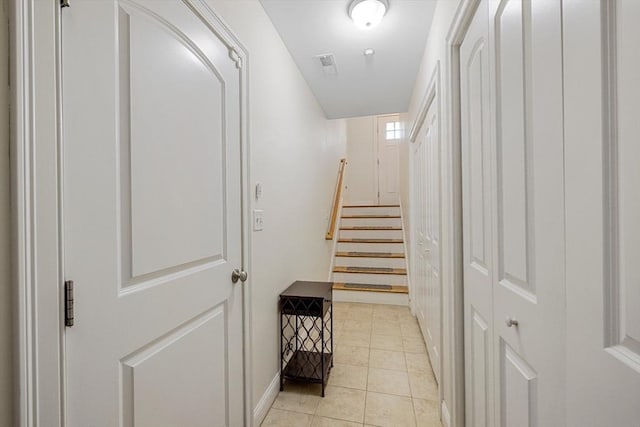 6 Comanche Ter Unit 6, Westford, MA 01886 - hallway featuring light tile patterned floors and stairs