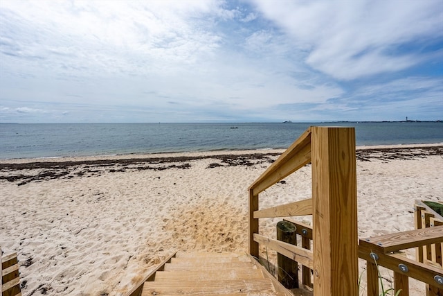 property view of water with a view of the beach