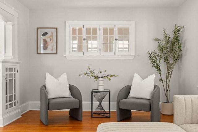 301 Pond St, Boston, MA 02130 - sitting room with baseboards and wood finished floors