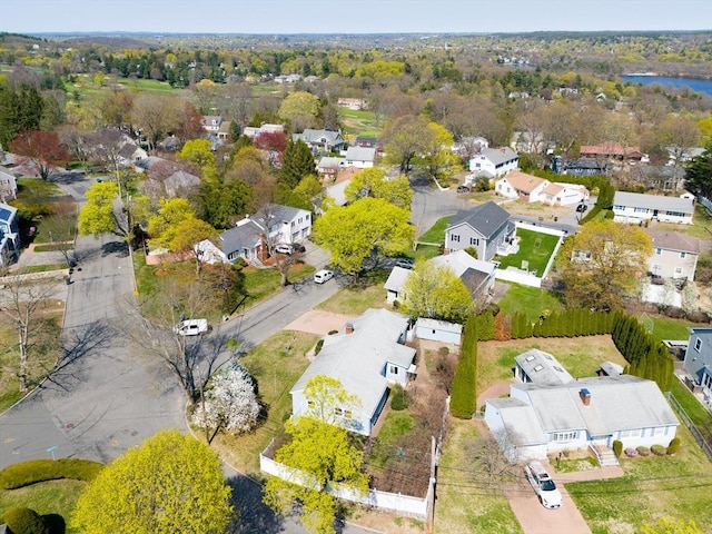 aerial view featuring a residential view