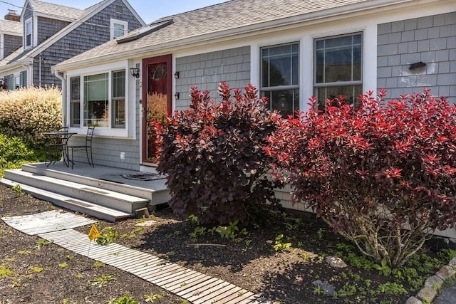 2 Feake Ave, Sandwich, MA 02563 - entrance to property featuring a shingled roof