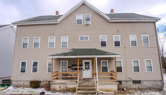 view of front of home with a porch