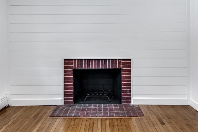 interior details featuring wood-type flooring