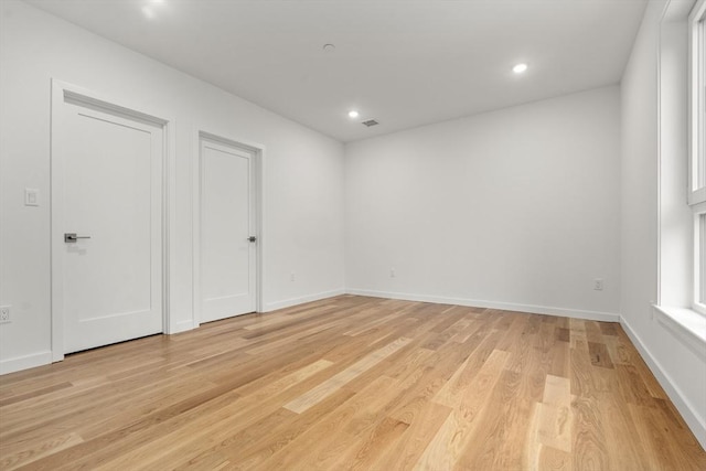 267 Old Colony Unit 205, Boston, MA 02127 - unfurnished room featuring light wood finished floors, baseboards, and recessed lighting