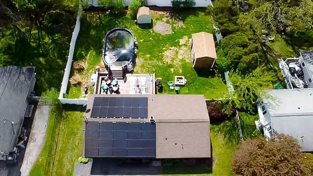 drone / aerial view