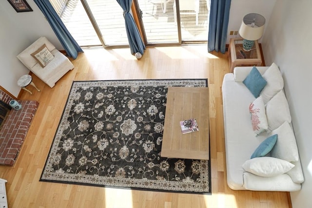 15 Beach St, Falmouth, MA 02536 - living area featuring wood finished floors and healthy amount of natural light