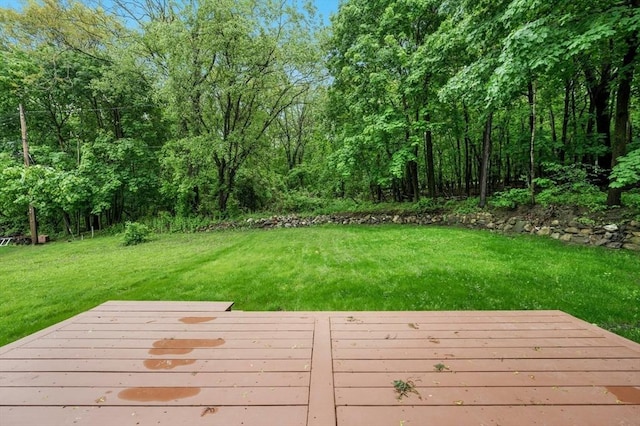 45 Dillon St, Worcester, MA 01604 - deck featuring a lawn