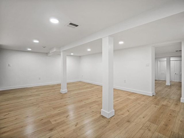 820 N King St, Northampton, MA 01060 - finished below grade area with light wood finished floors and recessed lighting