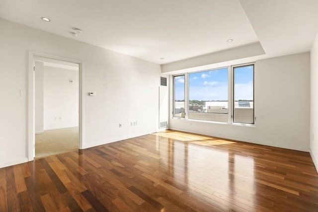 10 Nouvelle Way Unit S703, Natick, MA 01760 - empty room with wood finished floors, recessed lighting, and baseboards