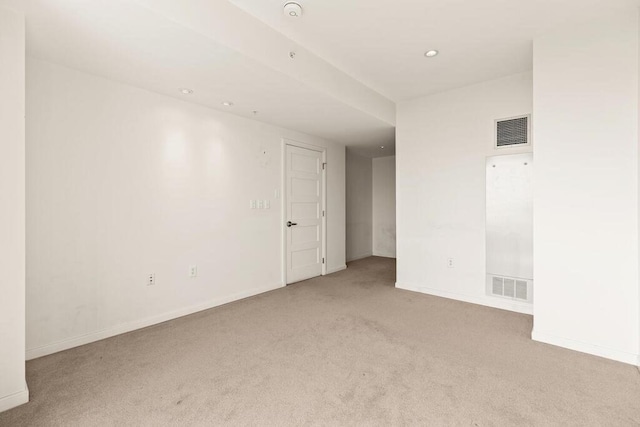 10 Nouvelle Way Unit S703, Natick, MA 01760 - spare room featuring carpet flooring, a heating unit, baseboards, and recessed lighting