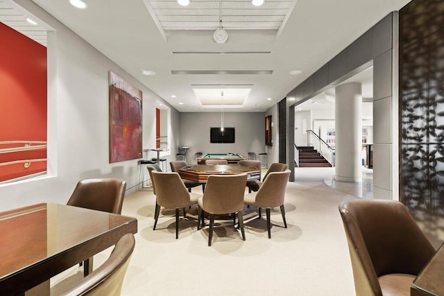10 Nouvelle Way Unit S703, Natick, MA 01760 - dining room with pool table and recessed lighting