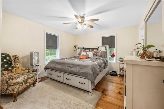 1085 Southbridge Rd, Warren, MA 01585 - bedroom featuring light wood finished floors and ceiling fan