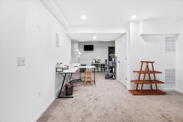1085 Southbridge Rd, Warren, MA 01585 - office space featuring carpet flooring and recessed lighting