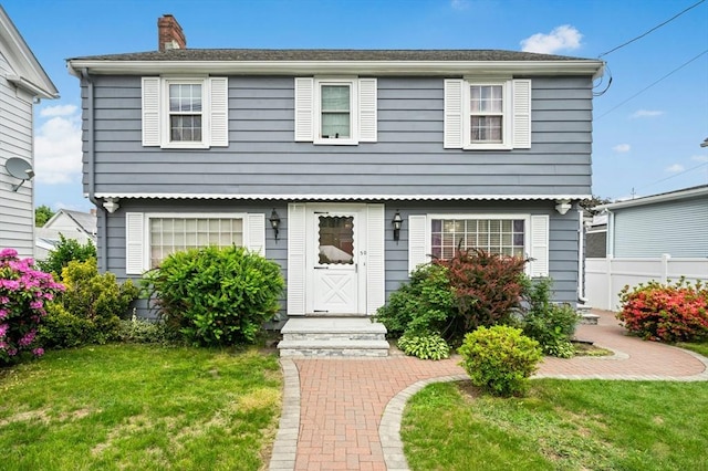50 Depot St, Milford, MA 01757 - colonial home featuring a chimney