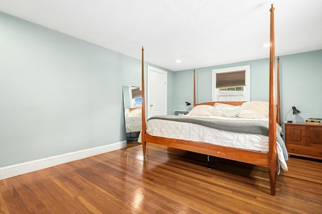 50 Depot St, Milford, MA 01757 - bedroom featuring wood finished floors, baseboards, and recessed lighting
