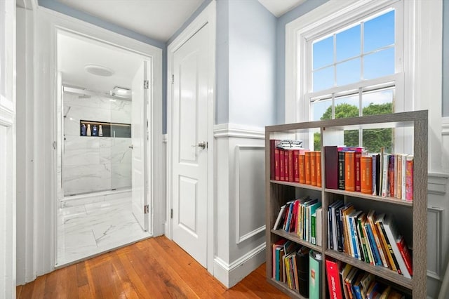 50 Depot St, Milford, MA 01757 - hallway featuring wood finished floors