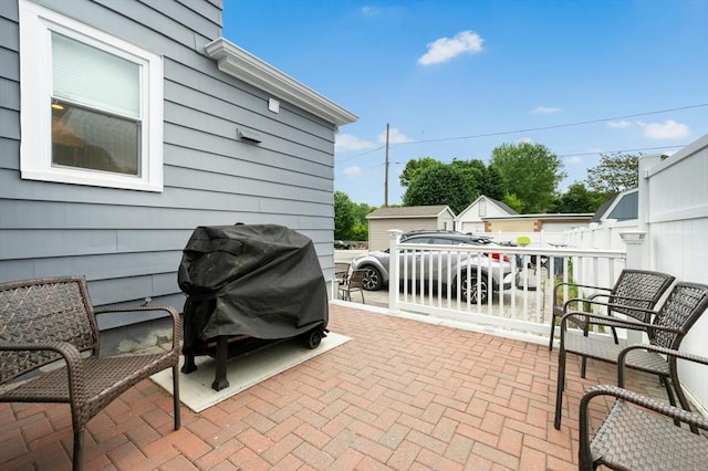 50 Depot St, Milford, MA 01757 - view of patio featuring grilling area