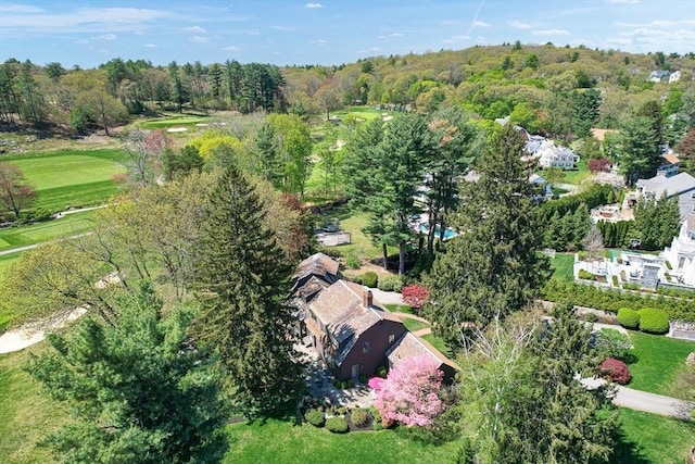 aerial view of property's location