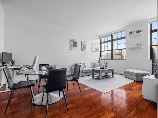 150 Cambridge St Unit 403, Cambridge, MA 02141 - dining area featuring wood finished floors and an office area