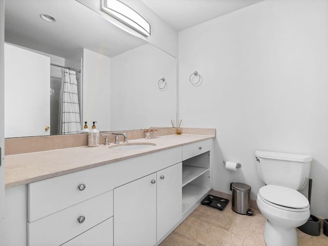 150 Cambridge St Unit 403, Cambridge, MA 02141 - full bathroom with vanity, toilet, and curtained shower