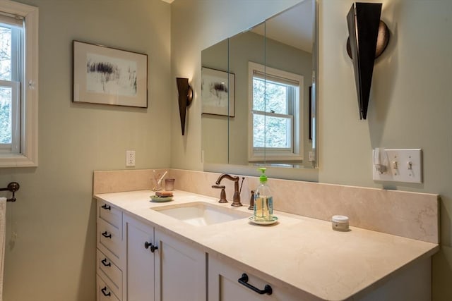 bathroom with vanity