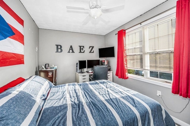15 Alton St Unit 16, Lowell, MA 01852 - bedroom featuring a ceiling fan and baseboards