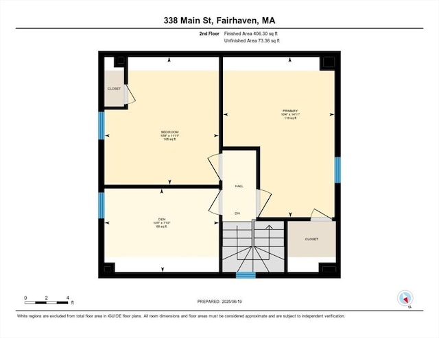 338-340 Main St, Fairhaven, MA 02719 - view of property floor plan