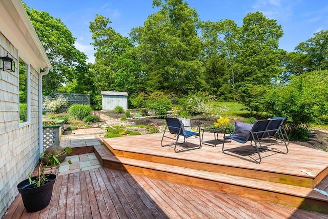 6 Paddock Dr, Harwich, MA 02645 - deck featuring a shed