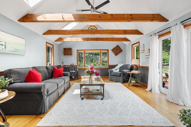 6 Paddock Dr, Harwich, MA 02645 - living room featuring light wood-style flooring and a ceiling fan