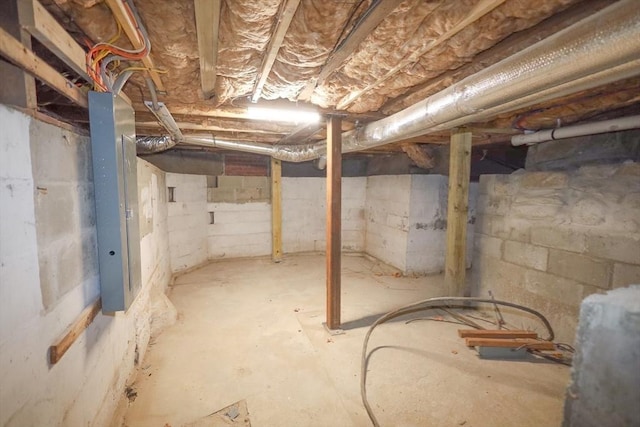 view of basement