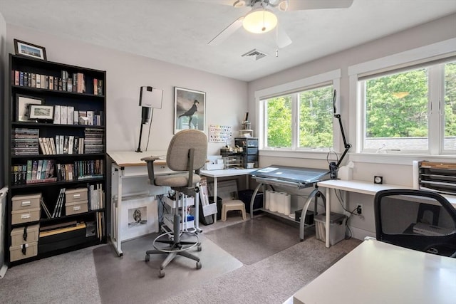 40 Tall Pine Dr Unit 18, Sudbury, MA 01776 - home office featuring a ceiling fan