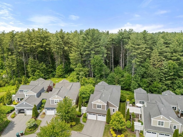 40 Tall Pine Dr Unit 18, Sudbury, MA 01776 - aerial perspective of suburban area with a heavily wooded area