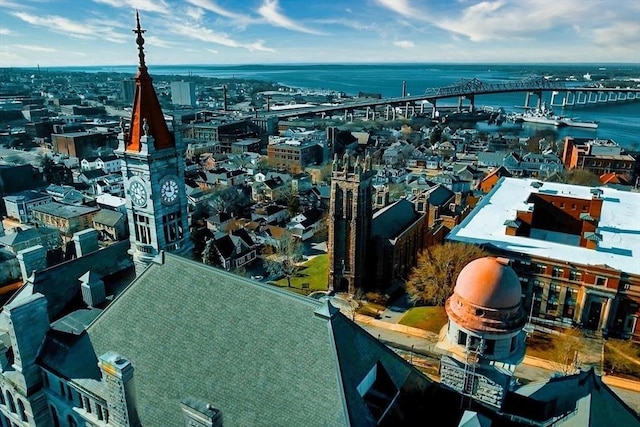 173 County St, Fall River, MA 02723 - bird's eye view of a notable bridge and a nearby body of water