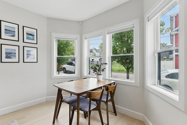 54-58 Robey St Unit 54, Boston, MA 02119 - dining room featuring light wood-style flooring and baseboards