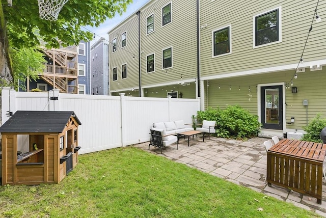 54-58 Robey St Unit 54, Boston, MA 02119 - view of yard featuring a patio and an outdoor living space