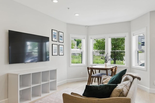 54-58 Robey St Unit 54, Boston, MA 02119 - living area with baseboards and recessed lighting