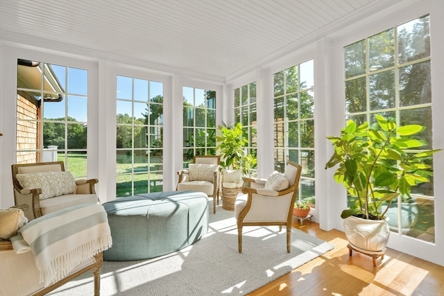 sunroom / solarium with a wealth of natural light