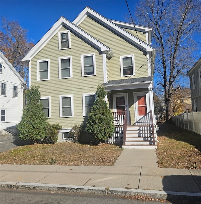 view of front of home