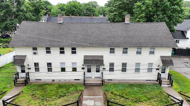 6 A St Unit 6, Northbridge, MA 01588 - view of front of property featuring a shingled roof, a chimney, and crawl space