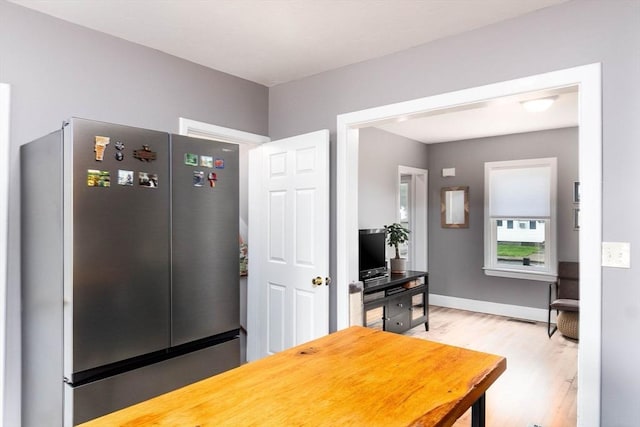 6 A St Unit 6, Northbridge, MA 01588 - dining area featuring light wood-style flooring and baseboards