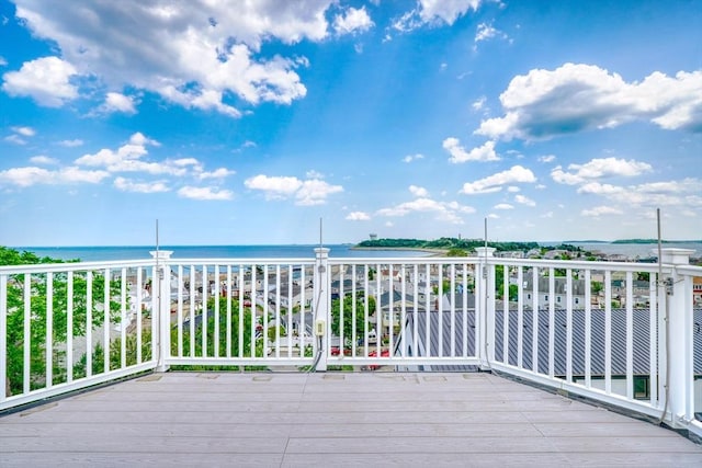 32 Hale Ave, Winthrop, MA 02152 - deck featuring a water view