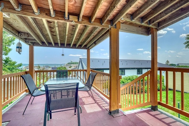 32 Hale Ave, Winthrop, MA 02152 - deck with outdoor dining space