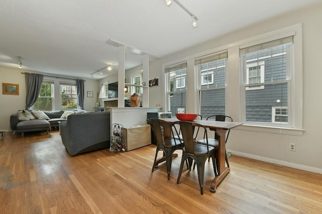 11 Goodway Rd Unit 1, Boston, MA 02130 - dining space featuring rail lighting and light wood-style flooring