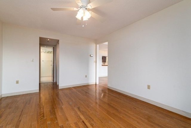 200 Burkhall Unit 103, Weymouth, MA 02190 - unfurnished room with wood finished floors and a ceiling fan
